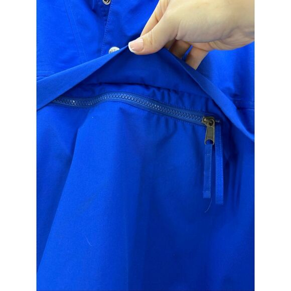 Vintage 90s Woolrich Mens Blue Half Zip Pullover Hooded Windbreaker Jacket Size - Picture 7 of 11